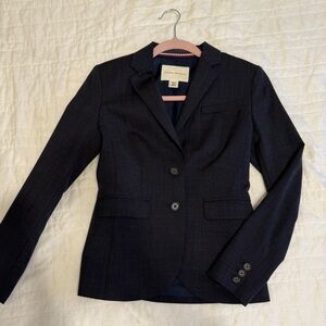 Banana Republic Women Navy Suit 00P Wool Jacket and Pants